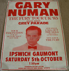 Gary Numan 1985 Venue Poster Ipswich
